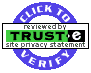 Trust-e logo; click to verify.